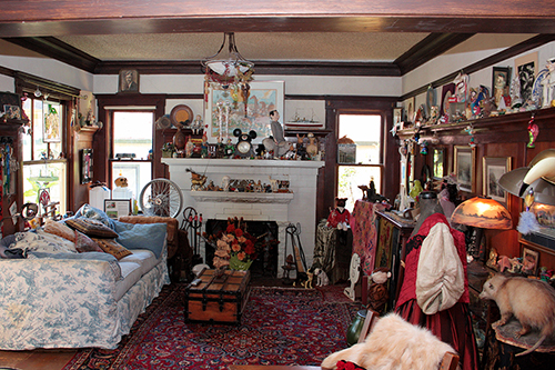 Queen Anne Victorian living room.  2009 Martinez Home Tour